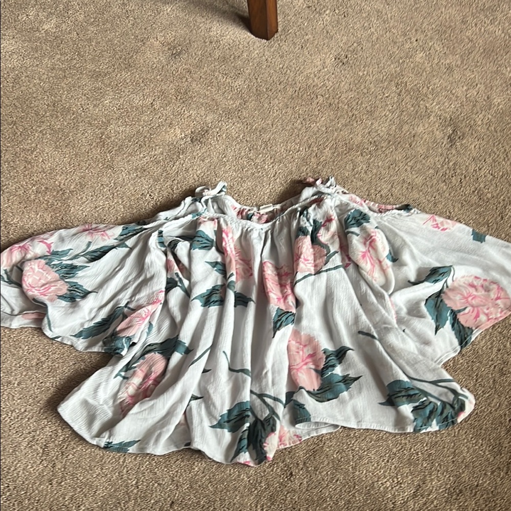 Floral Off-Shoulder Women's Top
